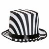 Spirit Halloween Black and White Top Hat -MELONHALLOW Sales 01377902 a