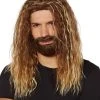 Spirit Halloween Dirty Blonde Wig and Beard -MELONHALLOW Sales 01385004 a