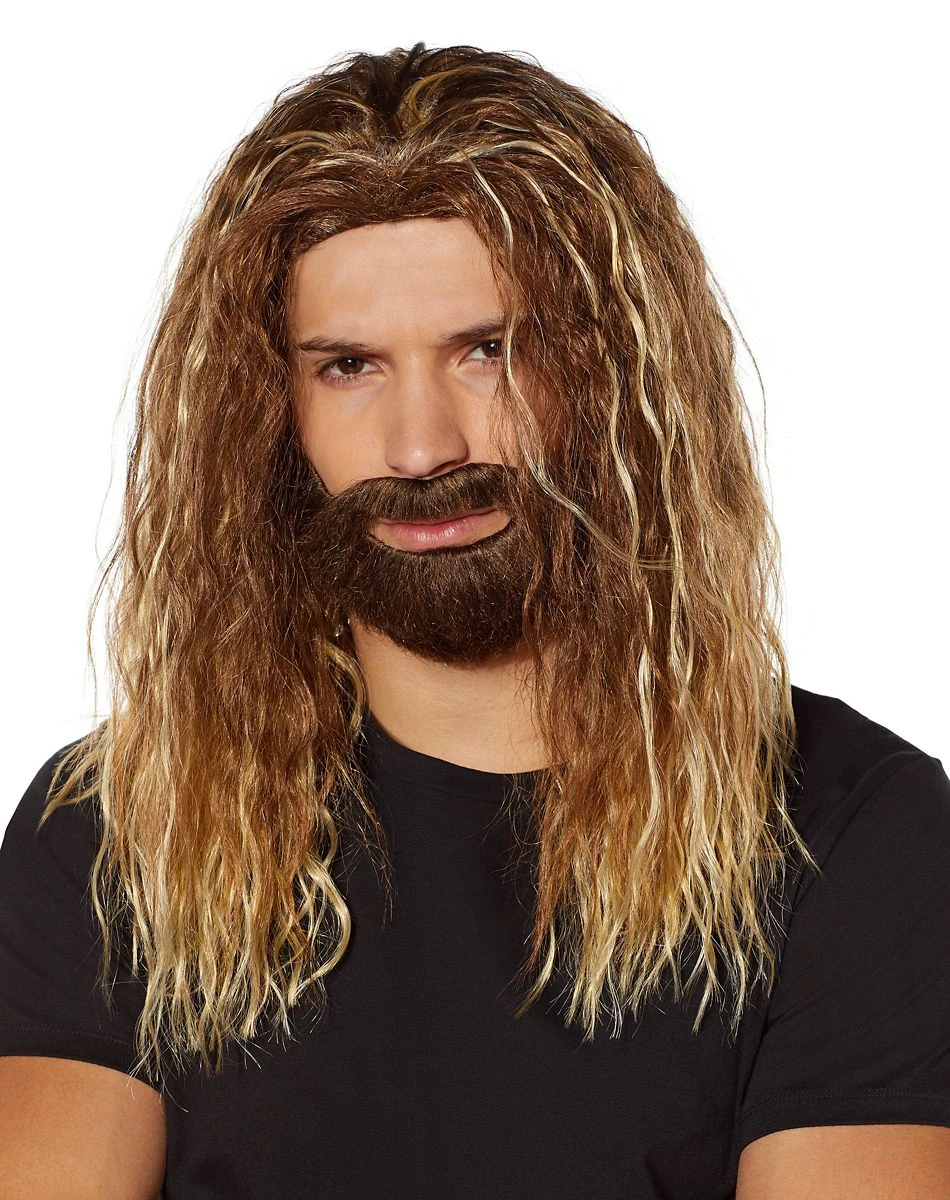 Spirit Halloween Dirty Blonde Wig and Beard 3 Spirit Halloween Dirty Blonde Wig and Beard