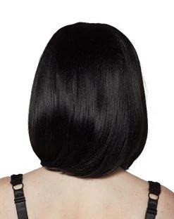 Spirit Halloween Midlength Black Wig 5 Spirit Halloween Midlength Black Wig -MELONHALLOW Sales 01385699 b