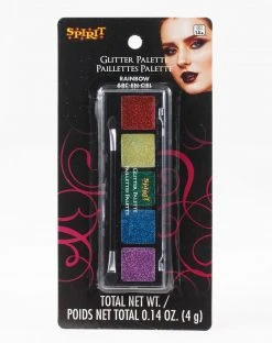 Spirit Halloween Rainbow Glitter Palette - 5 Count