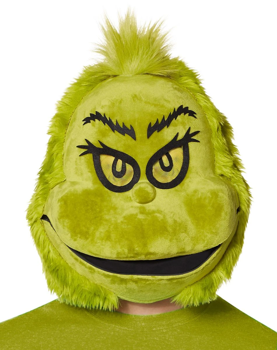 Spirit Halloween Moving Mouth The Grinch Full Mask - Dr. Seuss 3 Spirit Halloween Moving Mouth The Grinch Full Mask - Dr. Seuss