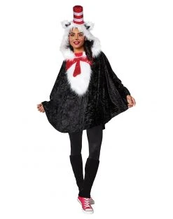Spirit Halloween Cat In The Hat Poncho - Dr. Seuss 8 Spirit Halloween Cat In The Hat Poncho - Dr. Seuss -MELONHALLOW Sales 01392679 c