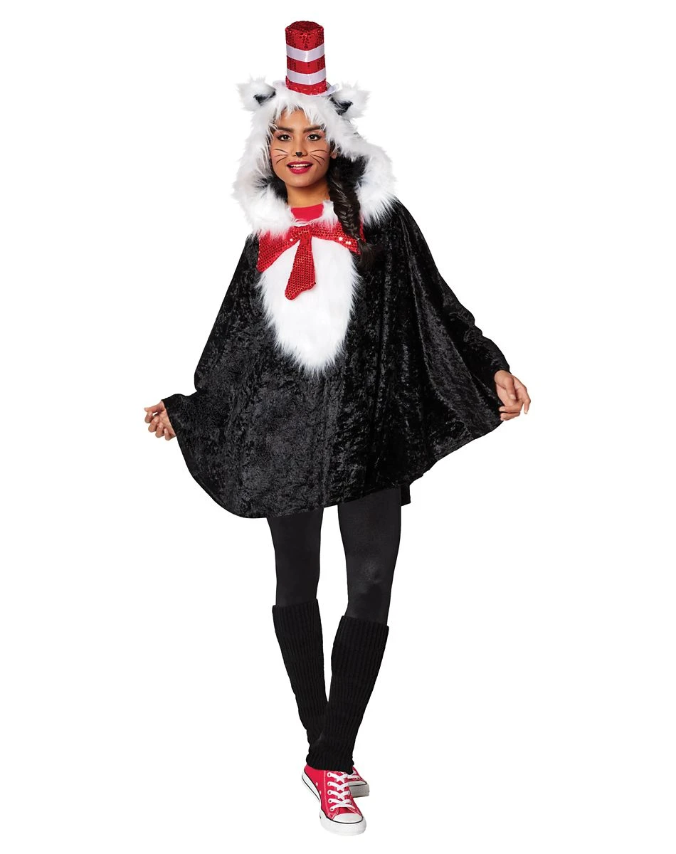 Spirit Halloween Cat In The Hat Poncho - Dr. Seuss 5 Spirit Halloween Cat In The Hat Poncho - Dr. Seuss - Image 3