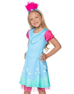 Spirit Halloween Kids Trolls Dress -MELONHALLOW Sales 01394691 c