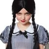 Spirit Halloween Kids Black Braided Wig 2 Spirit Halloween Kids Black Braided Wig -MELONHALLOW Sales 01395698 a