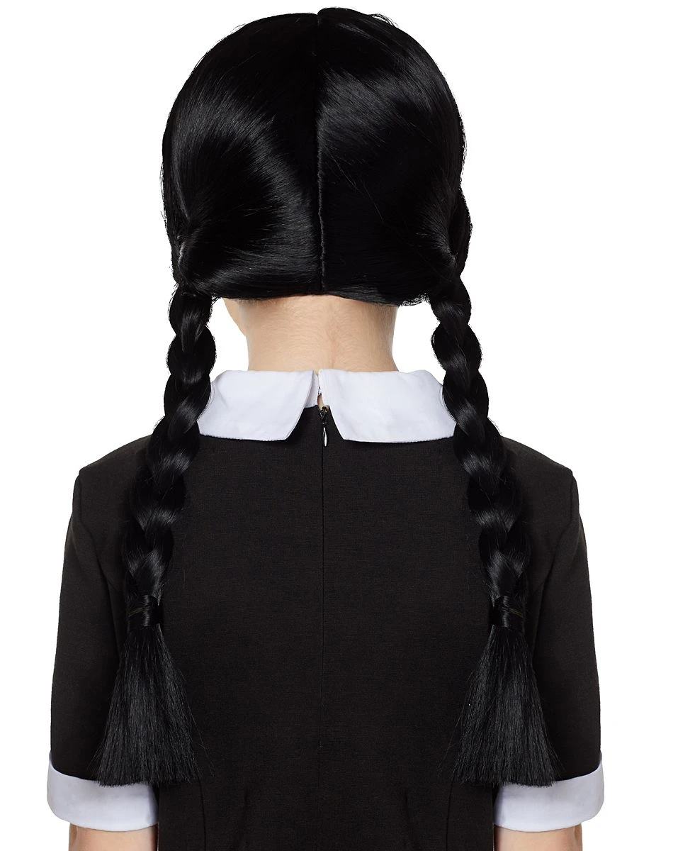 Spirit Halloween Kids Black Braided Wig 4 Spirit Halloween Kids Black Braided Wig - Image 2