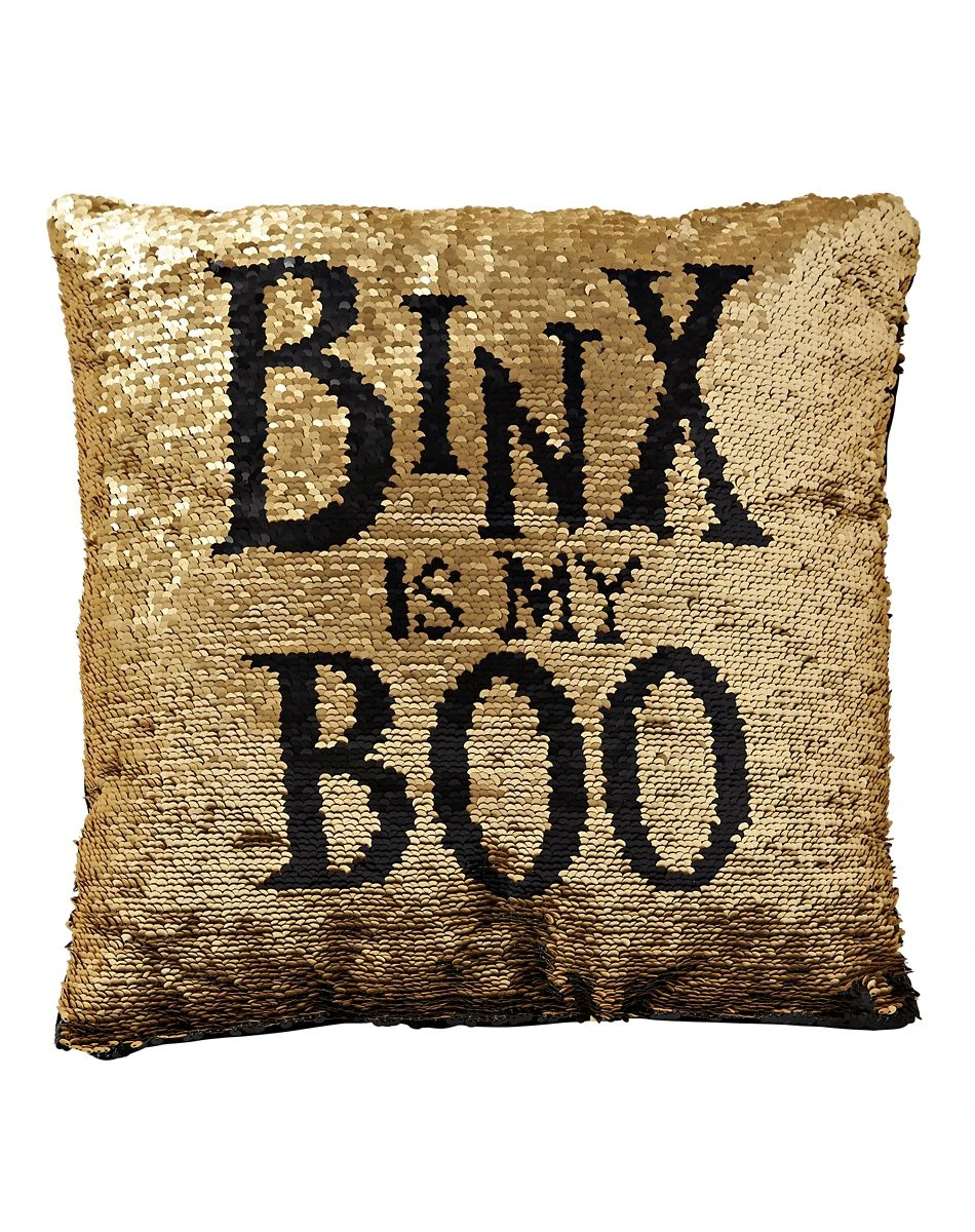 Spirit Halloween Reversible Sequined Binx Pillow - Hocus Pocus 4 Spirit Halloween Reversible Sequined Binx Pillow - Hocus Pocus - Image 2