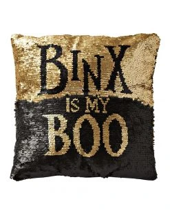 Spirit Halloween Reversible Sequined Binx Pillow - Hocus Pocus 7 Spirit Halloween Reversible Sequined Binx Pillow - Hocus Pocus -MELONHALLOW Sales 01398577 c
