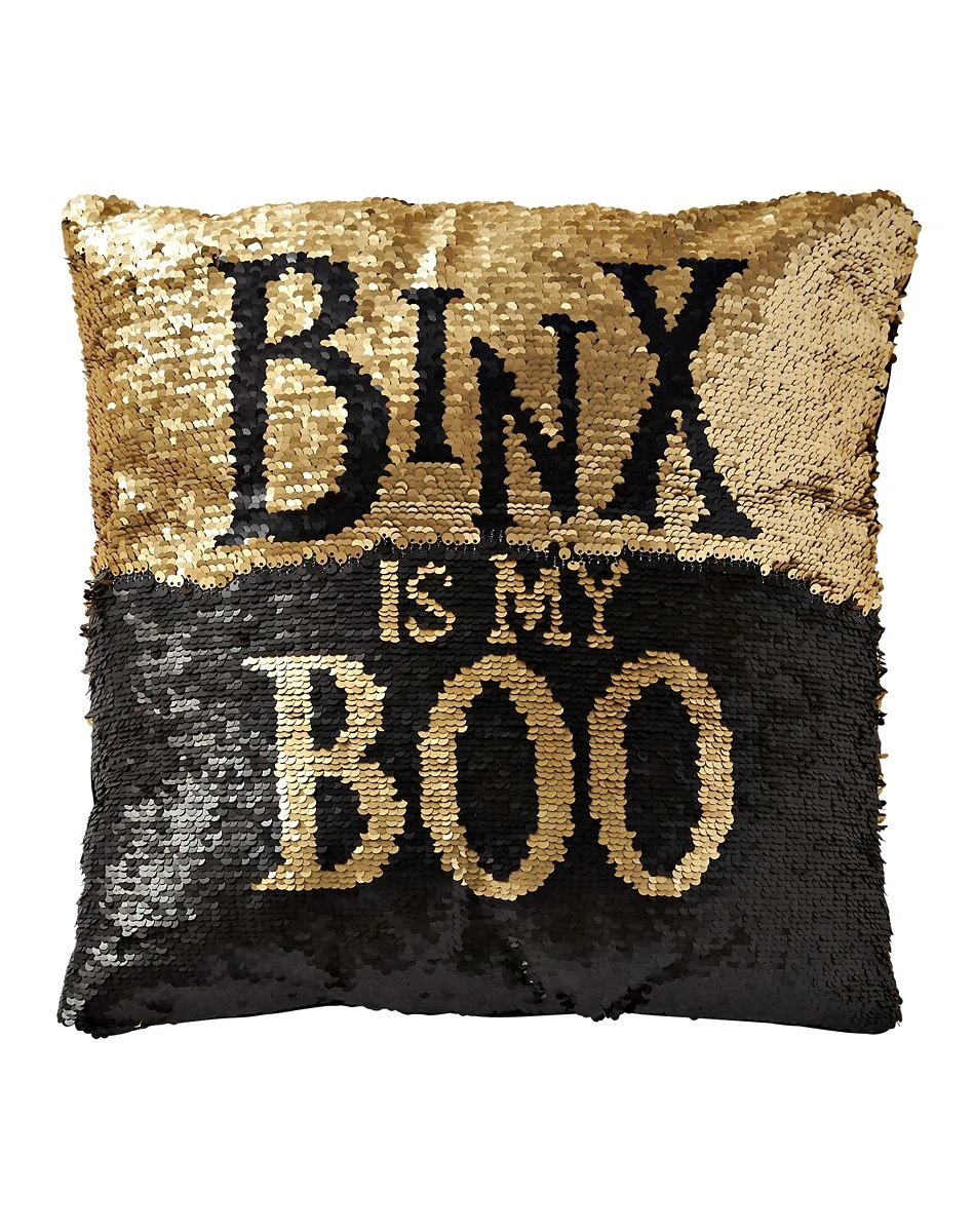 Spirit Halloween Reversible Sequined Binx Pillow - Hocus Pocus 5 Spirit Halloween Reversible Sequined Binx Pillow - Hocus Pocus - Image 3