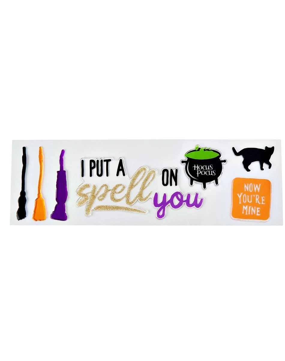 Spirit Halloween Hocus Pocus Spell Gel Window Cling - Disney 3 Spirit Halloween Hocus Pocus Spell Gel Window Cling - Disney