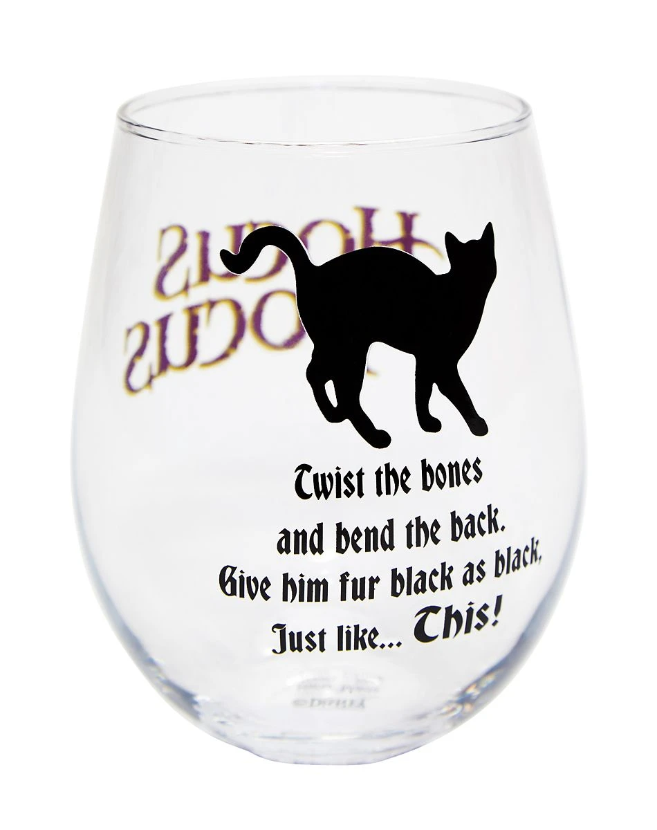 Spirit Halloween Binx Spell Stemless Glass 22 oz. - Hocus Pocus 4 Spirit Halloween Binx Spell Stemless Glass 22 oz. - Hocus Pocus - Image 2