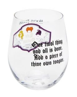 Spirit Halloween Life Potion Stemless Glass 22 oz. - Hocus Pocus -MELONHALLOW Sales 01401751 b