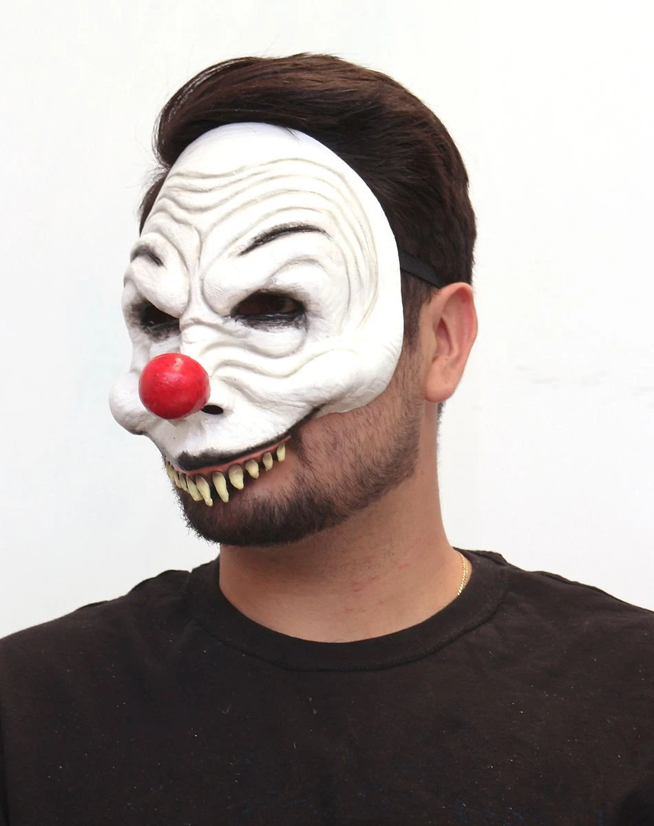 Spirit Halloween Killer Clown Half Mask 4 Spirit Halloween Killer Clown Half Mask - Image 2