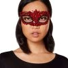 Spirit Halloween Red Rhinestone Eye Half Mask 1 Spirit Halloween Red Rhinestone Eye Half Mask -MELONHALLOW Sales 01408152 a