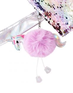 Spirit Halloween Unicorn Reversible Sequin Tote Bag -MELONHALLOW Sales 01410992 d