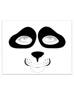 Spirit Halloween Panda Face Decal
