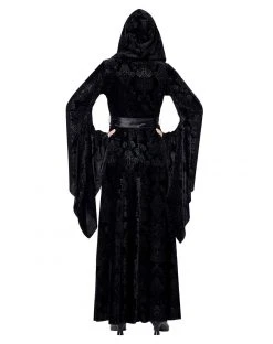 Spirit Halloween Velvet Hooded Robe 5 Spirit Halloween Velvet Hooded Robe -MELONHALLOW Sales 01413855 b
