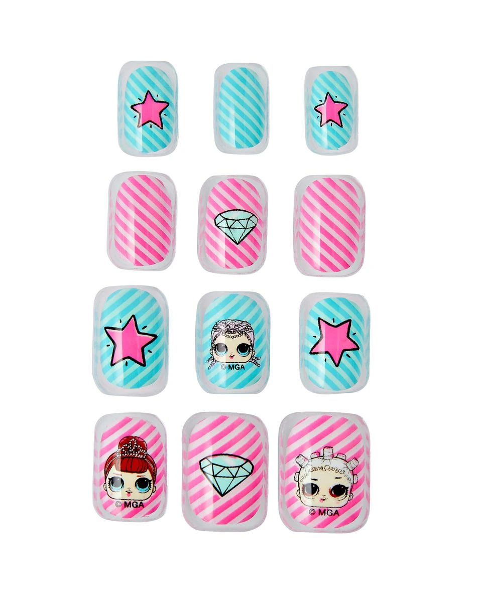 Spirit Halloween Kids Press On Nails 4 Pack - LOL Surprise Doll 4 Spirit Halloween Kids Press On Nails 4 Pack - LOL Surprise Doll - Image 2