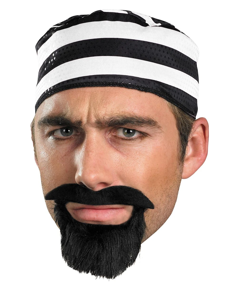 Spirit Halloween Prisoner Mustache and Beard 3 Spirit Halloween Prisoner Mustache and Beard