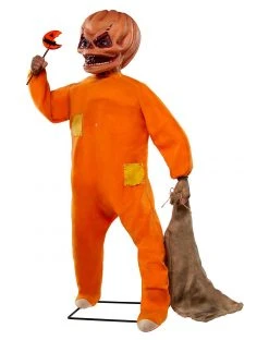 Spirit Halloween 4.3 Ft Sam Animatronic - Trick 'r Treat -MELONHALLOW Sales 01422898 f
