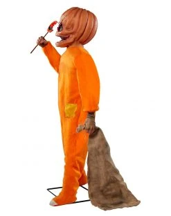 Spirit Halloween 4.3 Ft Sam Animatronic - Trick 'r Treat -MELONHALLOW Sales 01422898 g