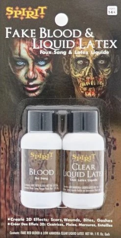 Spirit Halloween Latex and Blood Kit
