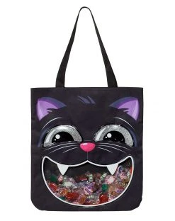 Spirit Halloween Black Cat Candy Tote Bag