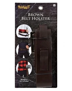 Spirit Halloween Brown Belt Holster -MELONHALLOW Sales 01424928 d