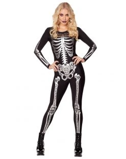 Spirit Halloween Adult Skeleton Catsuit