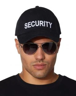 Spirit Halloween Black Security Hat
