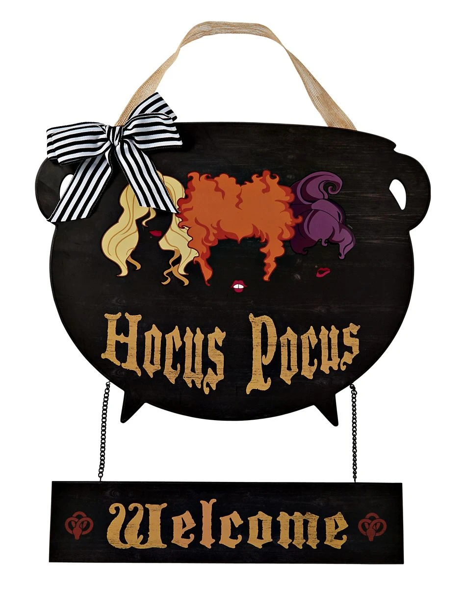 Spirit Halloween Hocus Pocus Cauldron Wreath - Disney 3 Spirit Halloween Hocus Pocus Cauldron Wreath - Disney