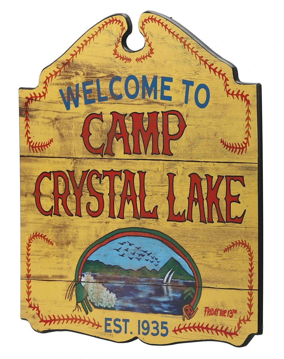 Spirit Halloween Welcome to Camp Crystal Lake Sign - Friday the 13th 5 Spirit Halloween Welcome to Camp Crystal Lake Sign - Friday the 13th - Image 3