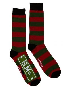Spirit Halloween Freddy Krueger Knee High Socks - A Nightmare on Elm Street