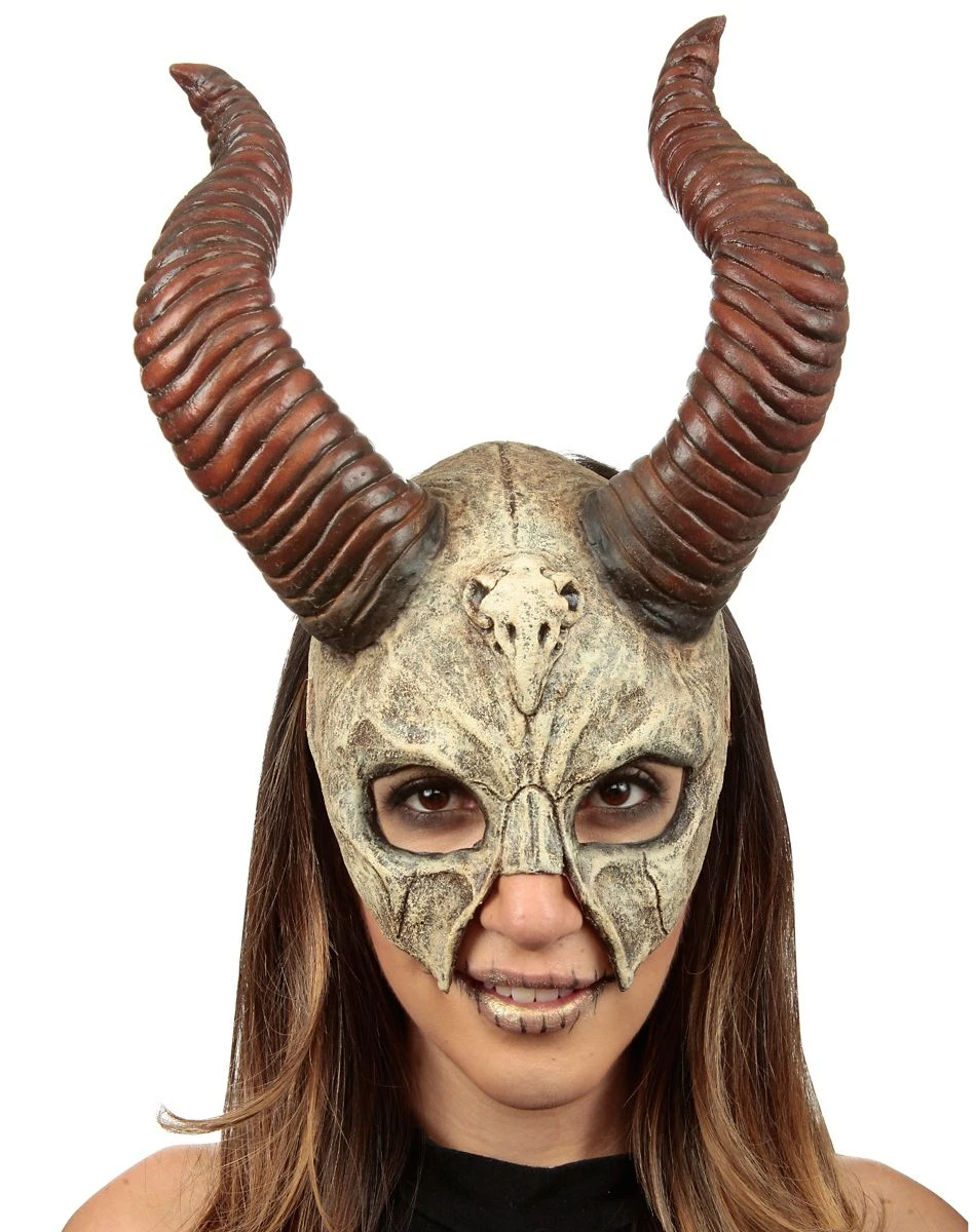 Spirit Halloween Voodoo Horn Half Mask 3 Spirit Halloween Voodoo Horn Half Mask
