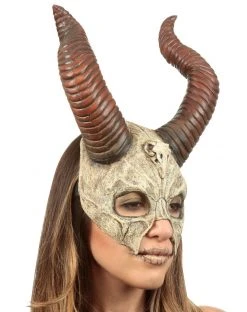 Spirit Halloween Voodoo Horn Half Mask 6 Spirit Halloween Voodoo Horn Half Mask -MELONHALLOW Sales 01433622 b