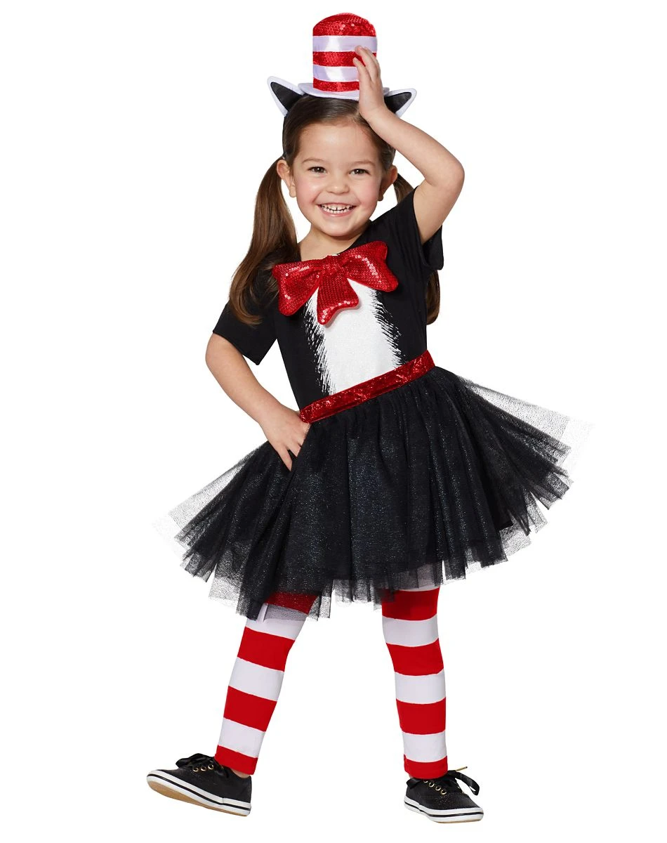 Spirit Halloween Toddler Cat In The Hat Dress Costume - Dr. Seuss 3 Spirit Halloween Toddler Cat In The Hat Dress Costume - Dr. Seuss