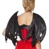 Spirit Halloween Black Glitter Devil Wings 2 Spirit Halloween Black Glitter Devil Wings -MELONHALLOW Sales 01441633 a