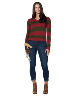 Spirit Halloween Freddy Krueger Sweater - A Nightmare on Elm Street -MELONHALLOW Sales 01442821 c
