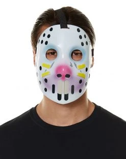 Spirit Halloween Rabbit Raider Half Mask - Fortnite -MELONHALLOW Sales 01443506 b