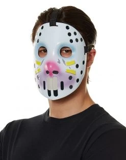 Spirit Halloween Rabbit Raider Half Mask - Fortnite -MELONHALLOW Sales 01443506 c