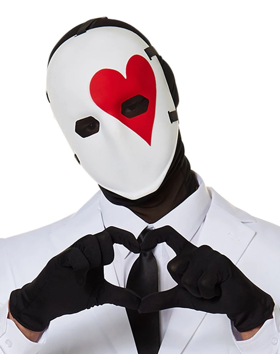 Spirit Halloween Heart Wild Card Half Mask - Fortnite 3 Spirit Halloween Heart Wild Card Half Mask - Fortnite
