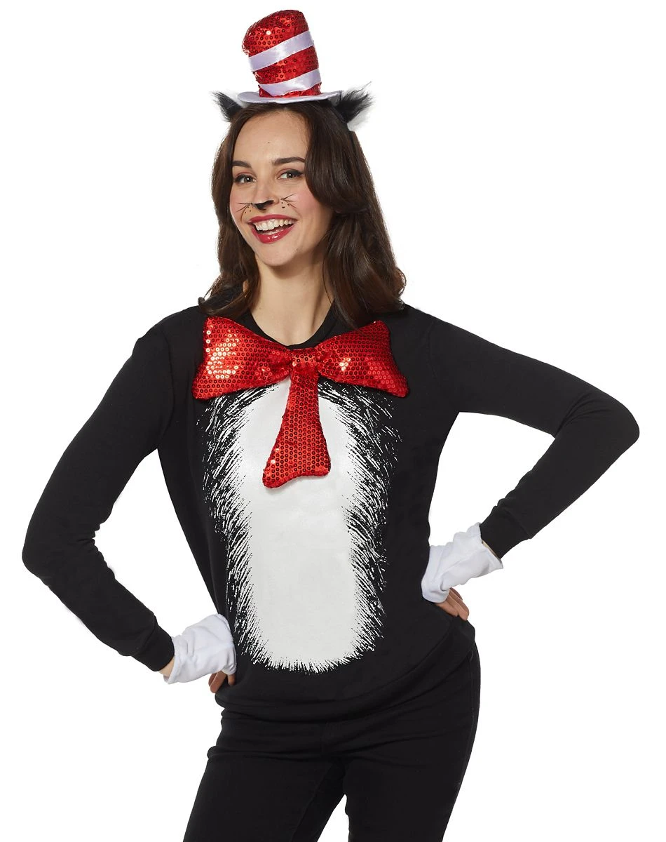 Spirit Halloween Adult Cat in the Hat Costume Kit - Dr. Seuss 3 Spirit Halloween Adult Cat in the Hat Costume Kit - Dr. Seuss