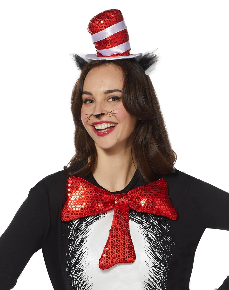 Spirit Halloween Adult Cat in the Hat Costume Kit - Dr. Seuss 4 Spirit Halloween Adult Cat in the Hat Costume Kit - Dr. Seuss - Image 2