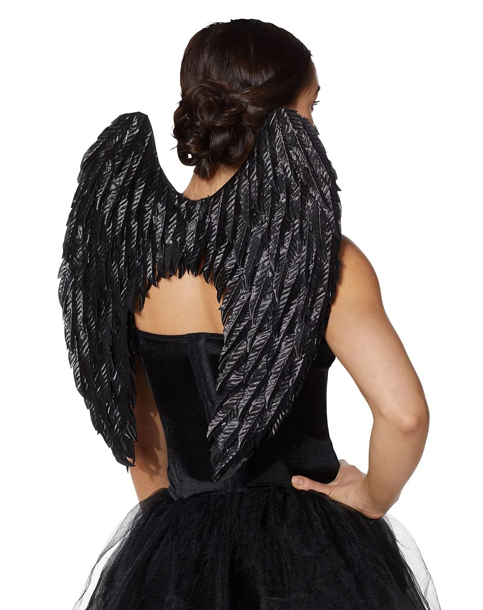 Spirit Halloween Black Fallen Angel Wings 3 Spirit Halloween Black Fallen Angel Wings