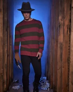 Spirit Halloween Freddy Krueger Sweater - A Nightmare on Elm Street -MELONHALLOW Sales 01448679 d