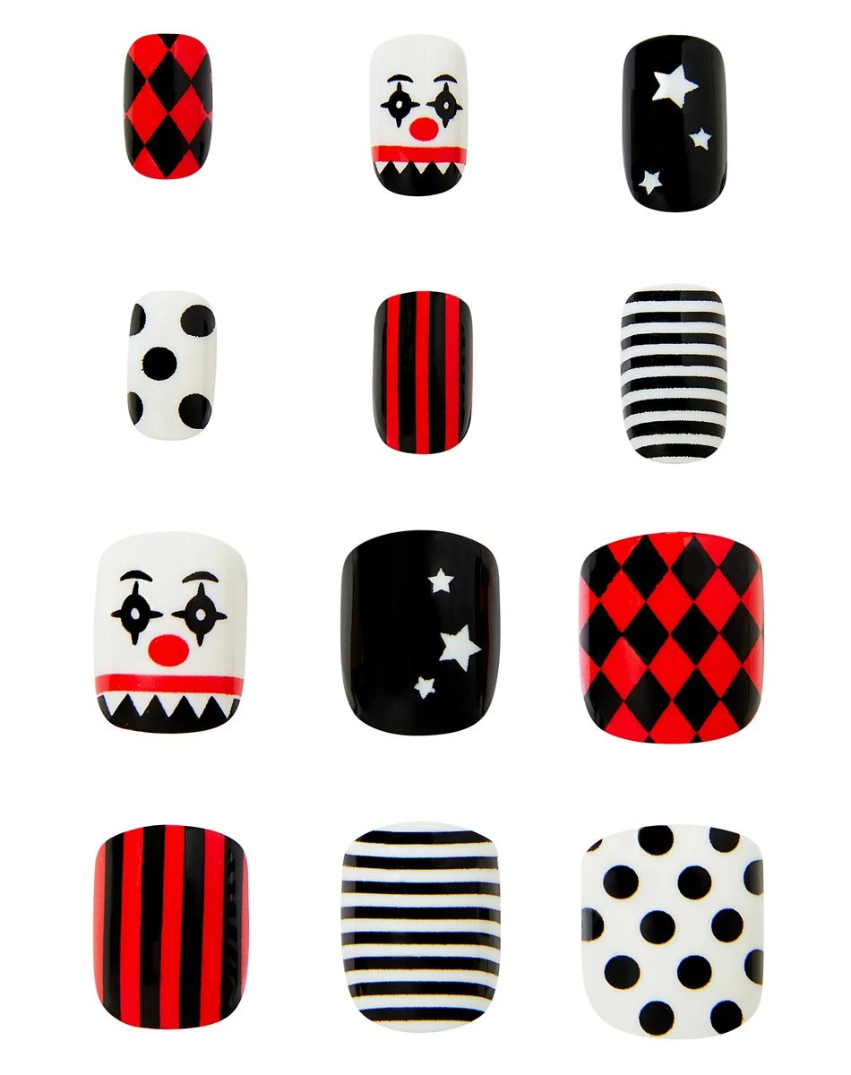 Spirit Halloween Kids Twisted Clown Press On Nails 4 Spirit Halloween Kids Twisted Clown Press On Nails - Image 2