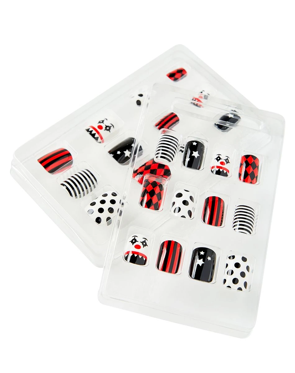 Spirit Halloween Kids Twisted Clown Press On Nails 5 Spirit Halloween Kids Twisted Clown Press On Nails - Image 3