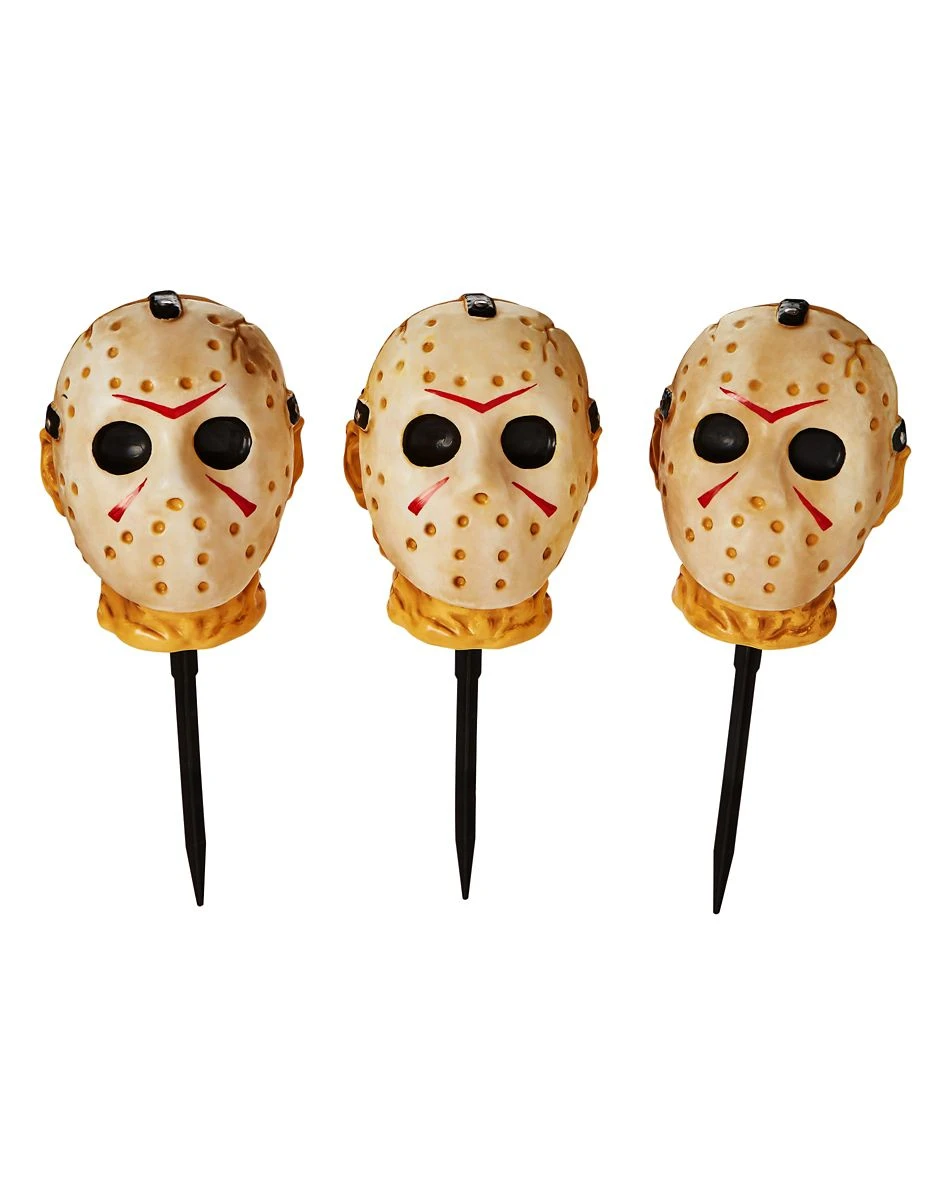 Spirit Halloween Jason Voorhees Pathway Markers Decorations - Friday the 13th 4 Spirit Halloween Jason Voorhees Pathway Markers Decorations - Friday the 13th - Image 2