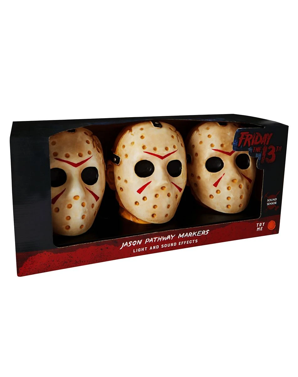 Spirit Halloween Jason Voorhees Pathway Markers Decorations - Friday the 13th 6 Spirit Halloween Jason Voorhees Pathway Markers Decorations - Friday the 13th - Image 4